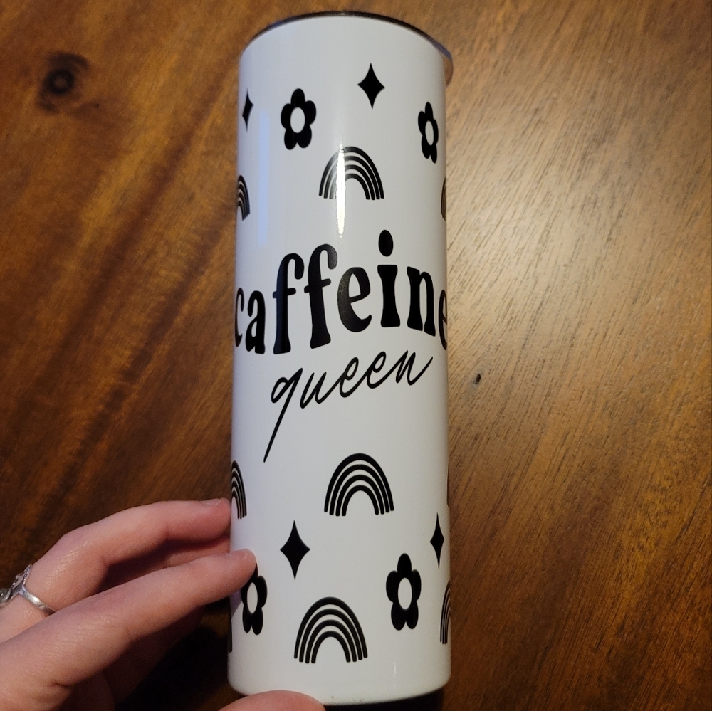 20 oz Tumbler- Caffeine Queen